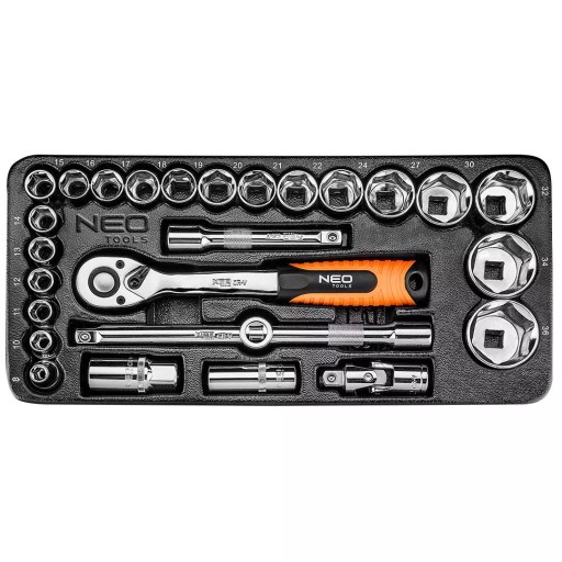 НАБІР КЛЮЧІВ ЦІЛЬНИХ 1/2'' 27 ШТ. 84-238 NEO
