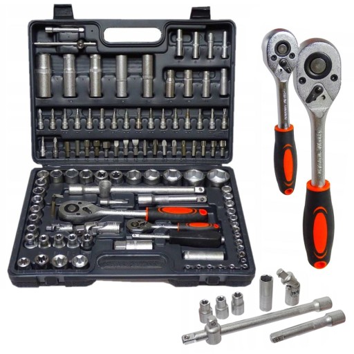 КЛЮЧІ РОЗЕТКОВІ 108 шт. КОМПЛЕКТ Allen torks + КОМФОРТНА ВАліза