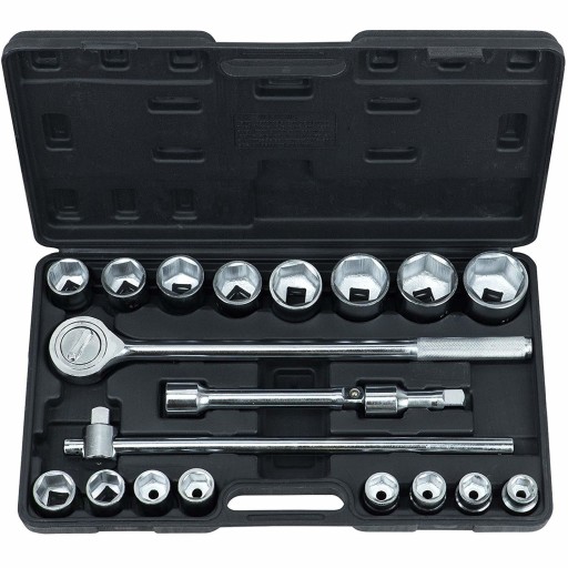 НАБОР ТОРЦЕВЫХ КЛЮЧЕЙ БОЛЬШИХ ТОРЦЕВ 3/4 ДЮЙМА TIR CRV КОВАННЫЕ 21 ЭЛЕМЕНТ, 6 УГЛОВЫХ