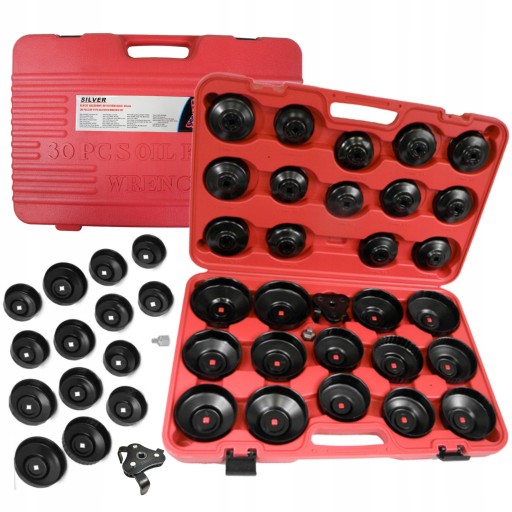 Набір торцевих гайкових ключів для масляних фільтрів 30 гайкових ключів 65-120 мм S10491