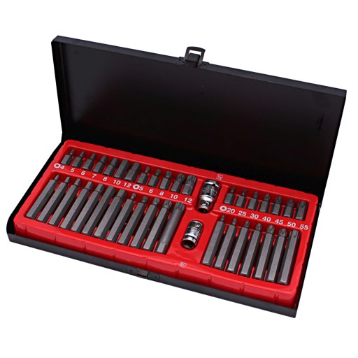 IMB TORX ШЛИЦЕВІ КЛЮЧІ 40X НАБІР КЛЮЧІВ + МЕТАЛЕВА КАСЕТА