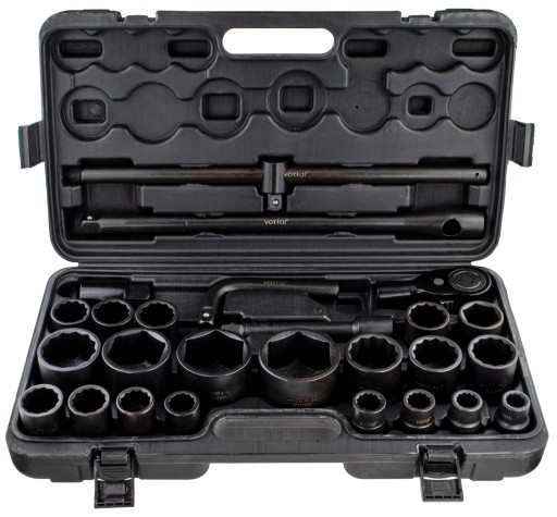 ГАЙКОВІ КЛЮЧІ IMPACT SOCKETS 3/4 26EL TIR 17M–65 MM РУЧКА-ПОДОВЖУВАЧ