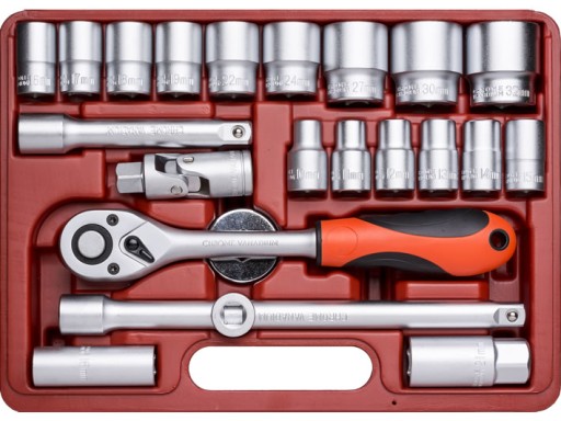 НАБОР ТОРЦЕВЫХ КЛЮЧЕЙ С ТРЕЩОТКОЙ 72T 23 шт.