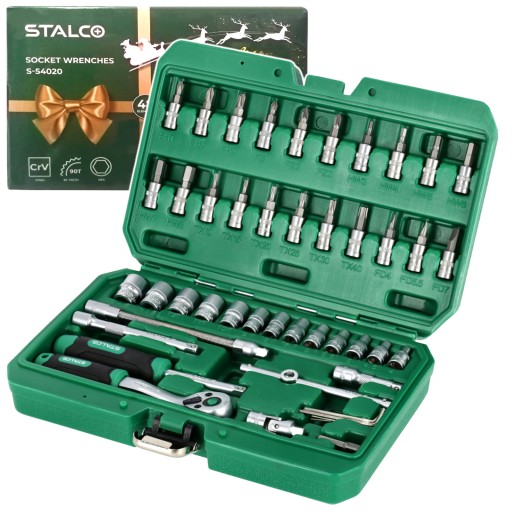 НАБОР ТОРЦЕВЫХ КЛЮЧЕЙ С ТРЕЩОТКОЙ 48 шт. 1/4