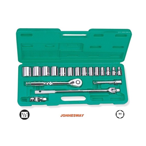 НАБІР ГАЙКОВИХ КЛЮЧІВ 1/2 дюйма 18 шт. JONNESWAY