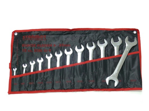 НАБІР ВІДКРИТИХ КЛЮЧІВ 6-32 ММ. НАБІР 12 ДВОСТОРОННІХ ВІДКРИТИХ КЛЮЧІВ