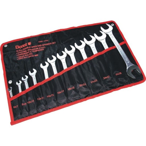 КЛЮЧИ ОТКРЫТЫЕ 6-32 мм CV 12 шт.