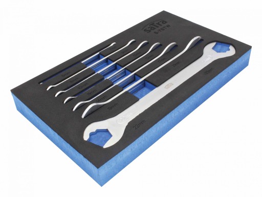 ТОНКІ ВІДКРИТІ КЛЮЧІ З ФУНКЦІЄЮ ХРАПОВИКА, 7 ЕЛЕМЕНТІВ.