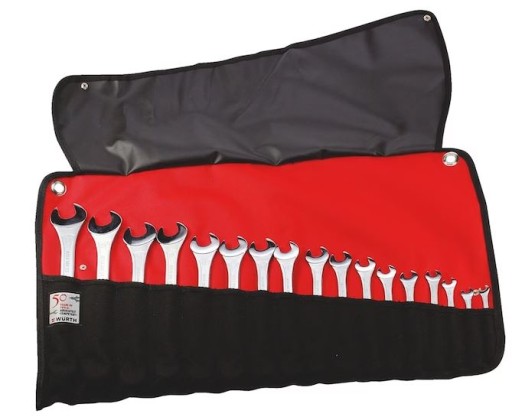 КЛЮЧИ КОМБИНИРОВАННЫЕ В КОРПУСЕ 27 ШТ. WURTH