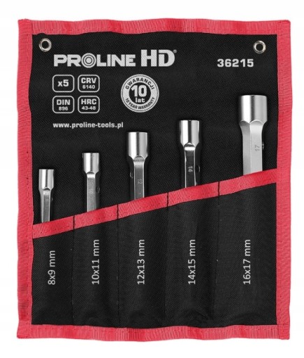 КЛЮЧІ ТРУБЧАТИ ДВОСТОРОННІ 5EL 10YEARS 8-17 PROLINEHD