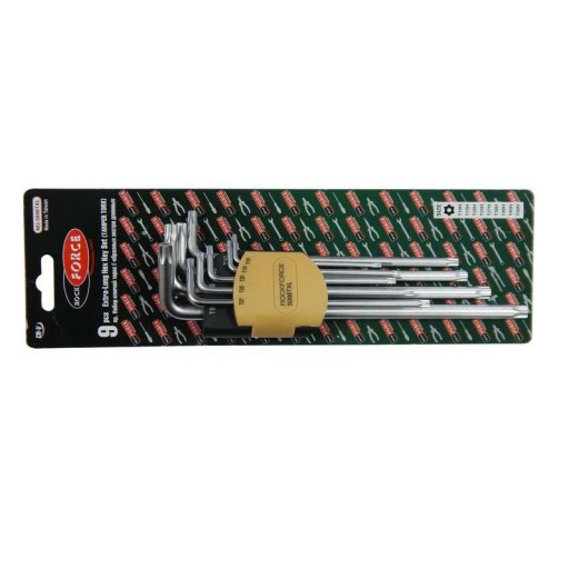 КЛЮЧІ TORX З ДОВГИМ ОТВОРОМ T10-T50 9ШТ.