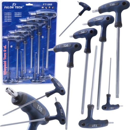 КЛЮЧИ ОТВЕРТКИ TORX МОЛОТОКИ T ТИП НАБОР T10-T50 9