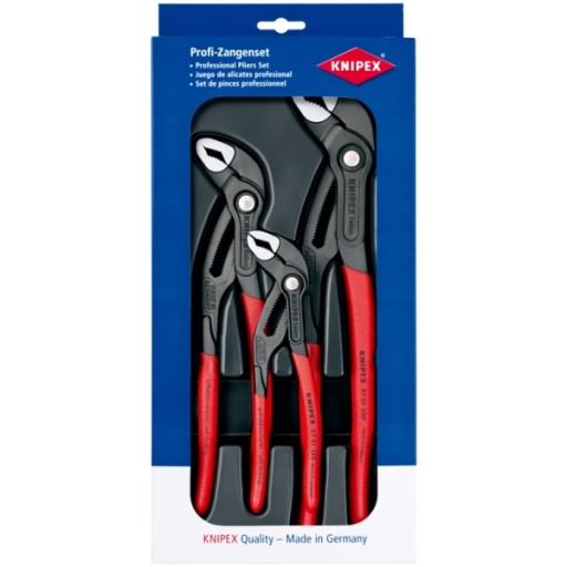 KNIPEX COBRA НАБІР З 3 РЕГУЛЬОВАНИХ ЩИПЦЕЙ ДЛЯ ТРУБ