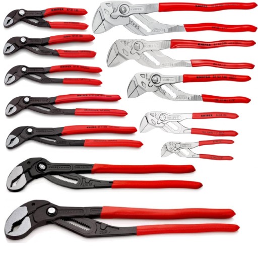 KNIPEX Трубогубці розвідні COBRA 125-560 мм Ключі гайкові 125-300 мм