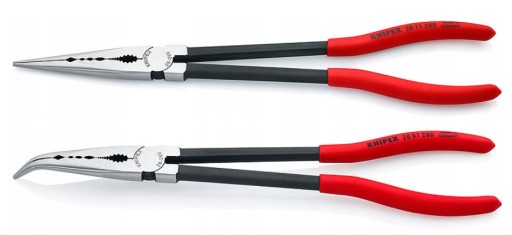 KNIPEX Клещи удлиненные 280 мм, изогнутые + прямые