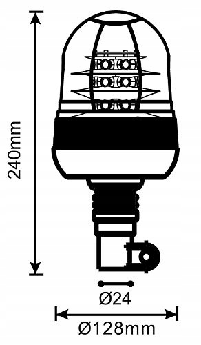 KA-LA-LW0029 - ПЕТУХ ОРАНЖЕВЫЙ СВЕТОДИОДНЫЙ FLEX СИГНАЛЬНАЯ ЛАМПА