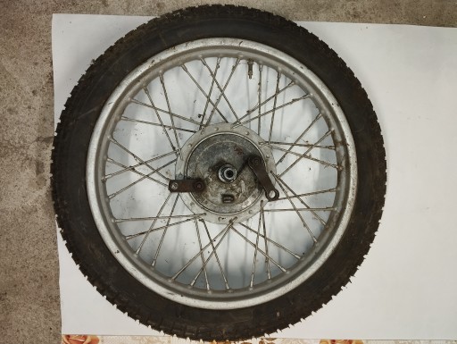 WSK01 - Переднее колесо мотоцикла PRL новая шина STOMIL WSK WFM SHL запчасти рама M06