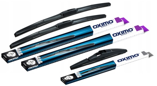 WUH650 WUH350 - КОМПЛЕКТ 3Х ГІБРИДНИХ ДВІРНИКІВ ПЕРЕДНІ ЗАДНІ OXIMO AURIS II 2 E18 ХЕТЧБЕК