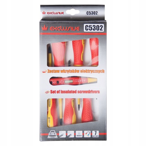 НАБІР 6 ЕЛЕКТРИЧНИХ ВИКРУТОК 1000В C5302