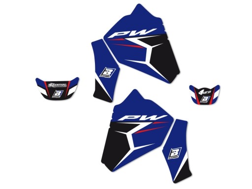 2225NIR - НАБІР НАЛІПОК (ВЕНЕРІВ) YAMAHA PW 80 '90-'19 DREAM 4 КОЛІР СИНІЙ/ЧОРНИЙ