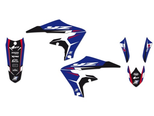 2248NIR - НАБІР НАЛІПОК (ВЕНЕРІВ) YAMAHA YZ 65 '19-'22, DREAM 4 КОЛІР СИНІЙ/ЧОРНИЙ