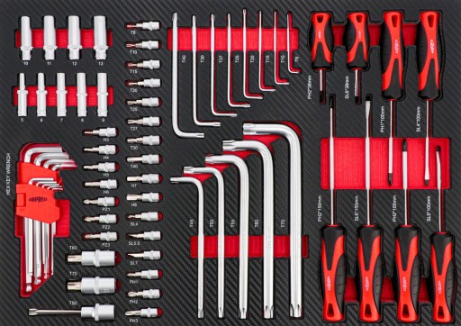 НАБІР ІНСТРУМЕНТІВ 217 ЕЛЕМЕНТІВ. Вкладиш ДЛЯ ВІЗКА 791560-AIRPRESS КОМПЛЕКТ