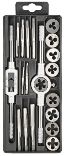 Набір плашок і мітчиків M3-M12 20 частин GR