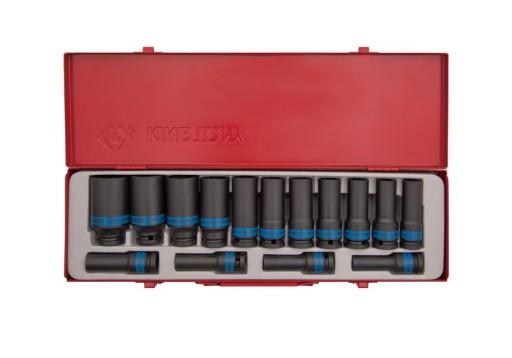 НАБОР УДАРНЫХ НАСАДОК 1/2 15 ШТ. ДЛИННЫХ, 6-УГЛОВЫХ. 10-32 мм