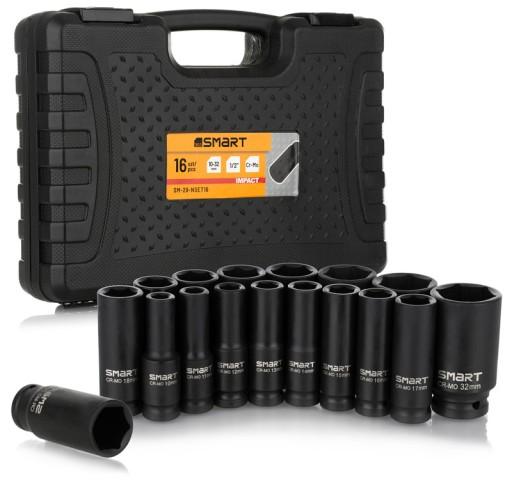 НАБОР ДЛИННЫХ УДАРНЫХ ГОЛОВОК 1/2