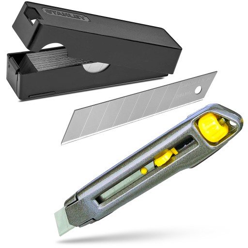 НАБІР МЕТАЛЕВИХ ШПАЛЕРНИХ НОЖІВ, ЗМІННІ ЛЕЗА, 50 ШТ