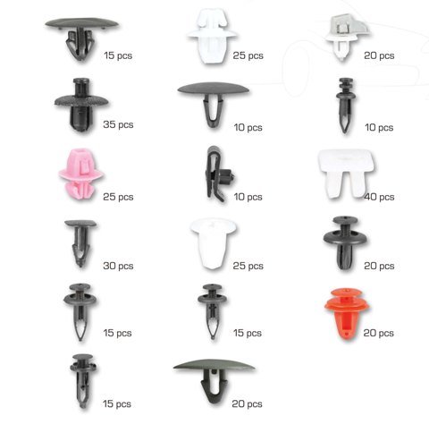 НАБОР АВТОМОБИЛЬНЫХ ЗАЖИМОВ ДЛЯ TOYOTA/LEXUS 350 ШТ.