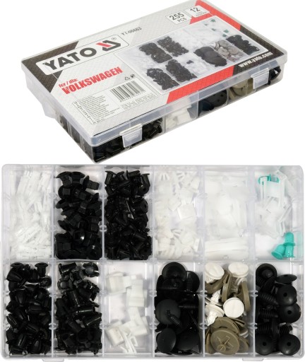 НАБІР АВТОМОБІЛЬНИХ Кліпсів VOLKSWAGEN 255 шт YATO