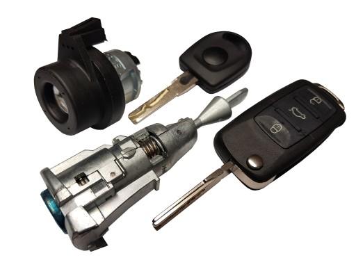 КОМПЛЕКТ ВСТАВОК ПЕРЕКЛЮЧАТЕЛЬ ЗАЖИГАНИЯ КАРТРИДЖ VW GOLF V 5 JETTA