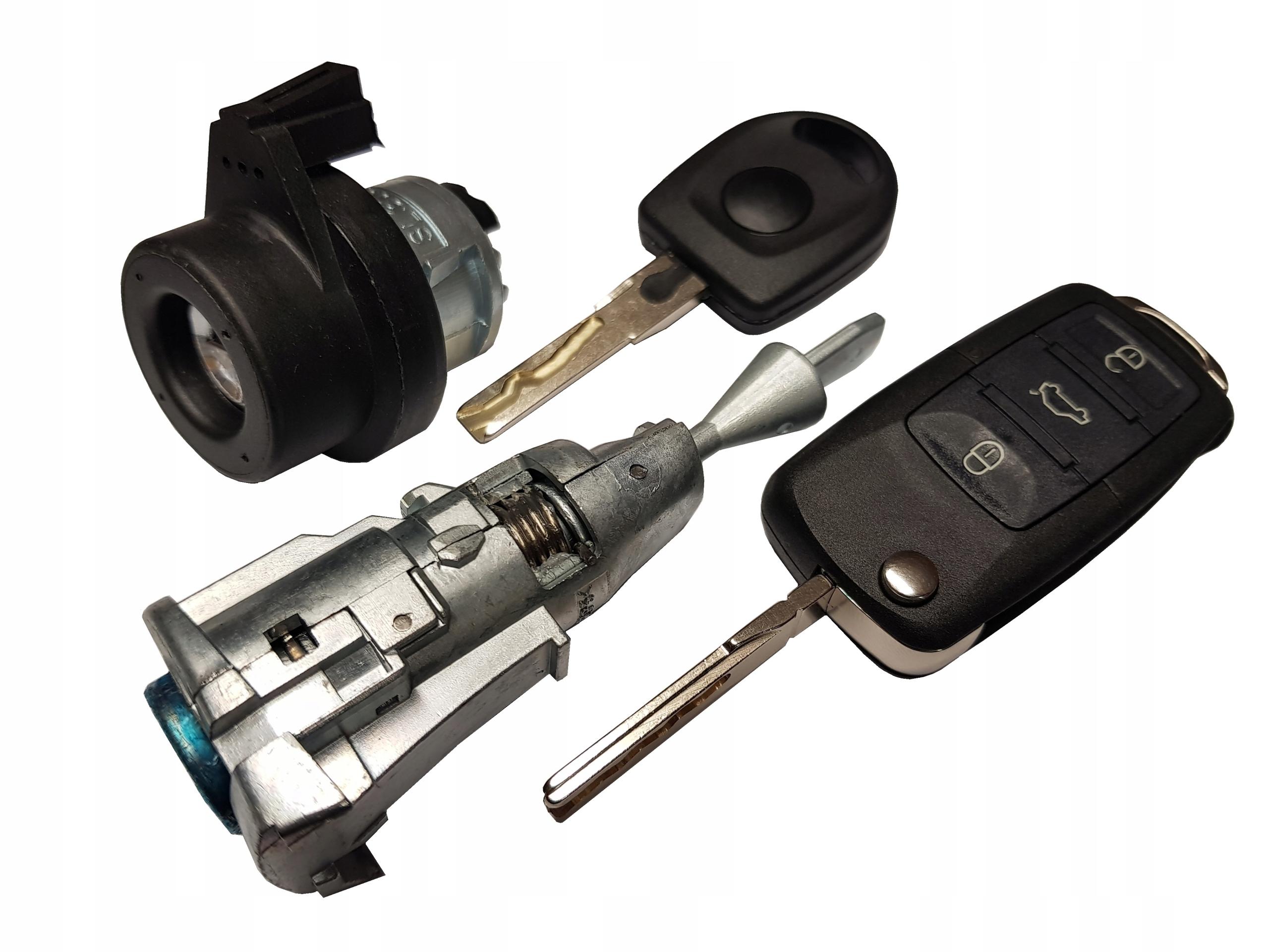 КОМПЛЕКТ ВСТАВОК ПЕРЕКЛЮЧАТЕЛЬ ЗАЖИГАНИЯ КАРТРИДЖ VW GOLF V 5 JETTA