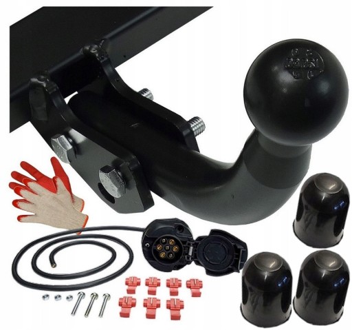 БУКСИРОВОЧНЫЙ КРЮК В КОМПЛЕКТЕ + ЖГУТ ПРОВОДОВ + ЧЕХОЛ TOYOTA YARIS 1 I P1 1999-2005 гг.