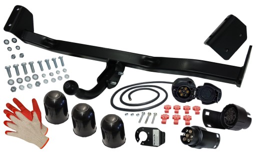 БУКСИРОВОЧНЫЙ КРЮК В КОМПЛЕКТЕ + ЖГУТ ПРОВОДОВ + АДАПТЕР 7/13P TOYOTA YARIS 1 I P1 99-2005