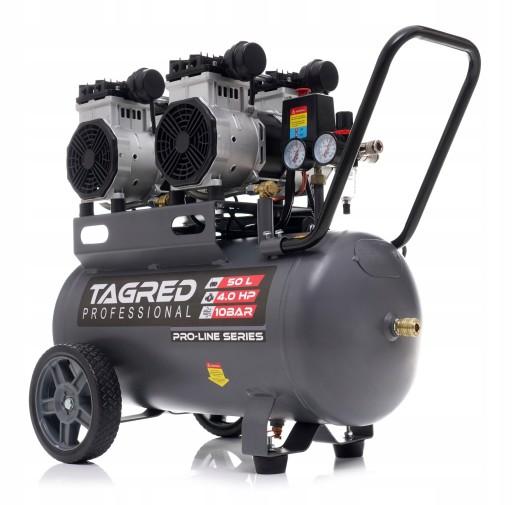 БЕЗМАСЛЯНИЙ КОМПРЕСОР 10 БАР 50 Л 4 ПОРШНЯ ТИХИЙ ПОТУЖНИЙ