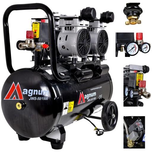 MAGNUM JWS-50 БЕЗМАСЛЯНИЙ КОМПРЕСОР 1500 Вт 50 Л.