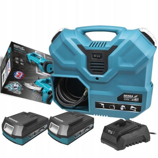 БЕЗБАНКОВЫЙ КОМПРЕССОР 2x18V 2Ah КОМПРЕССОР DEDRA