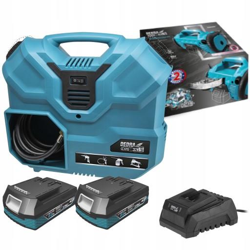 БЕЗБАНКОВЫЙ КОМПРЕССОР 2x18V 2Ah КОМПРЕССОР DEDRA