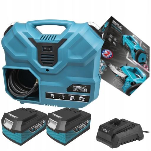 БЕЗБАНКОВЫЙ КОМПРЕССОР 2x18 В 4 Ач КОМПРЕССОР DEDRA