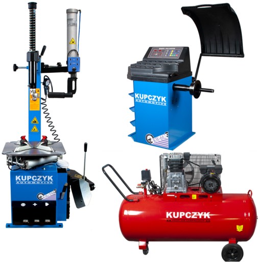 КОМПРЕССОРНЫЙ ШИНОВОДНЫЙ СТАНОК RUNFLAT БАЛАНСИРОВКА КОЛЕС КОМПЛЕКТ ВУЛКАНИЗАЦИИ