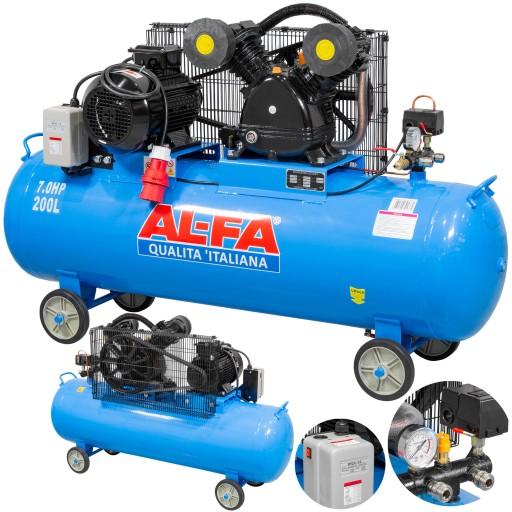 МАСЛЯНИЙ КОМПРЕСОР-ALC200-2/400V 200L 400V 2 ПОРШНЯ