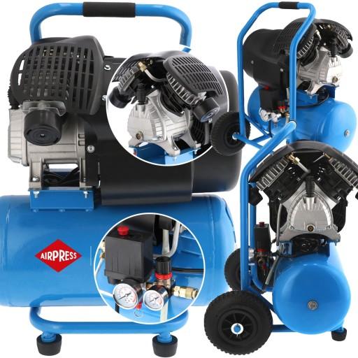 МАСЛЯНЫЙ КОМПРЕССОР ДВУХПОРШНЕВОЙ КОМПРЕССОР 24л 392л/мин 8БАР 230В ВОЗДУШНЫЙ ПРЕСС