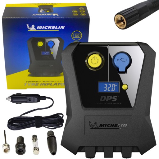 АВТОМОБИЛЬНЫЙ КОМПРЕССОР ДЛЯ КОЛЕС 12В ЦИФРОВОЙ МАНОМЕТР MICHELIN КОМПРЕССОРНЫЙ НАСОС