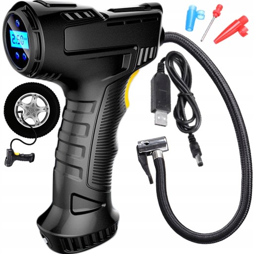 Автомобільний компресор бездротовий насос велосипед