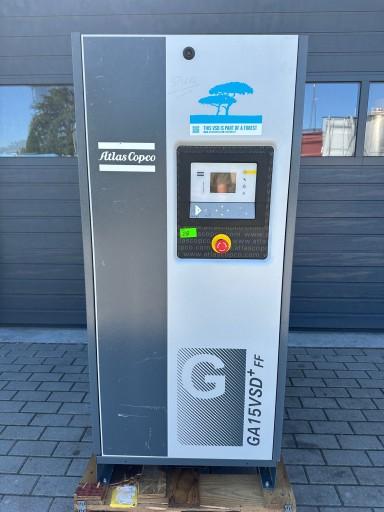 ГВИНТОВИЙ КОМПРЕСОР ATLAS COPCO GA15 VSD ff 15kw 13 бар ІНВЕРТОРНА СУШКА