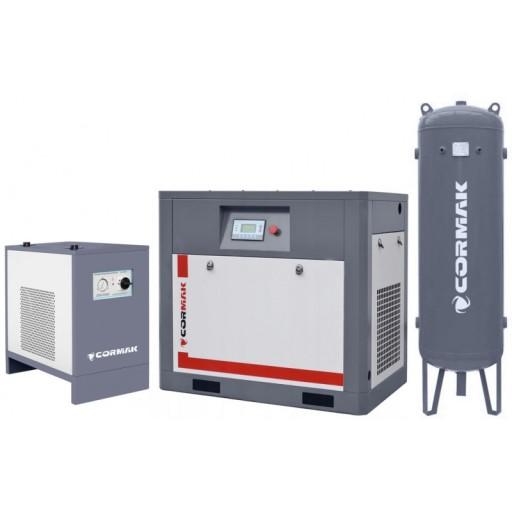 ГВИНТОВИЙ КОМПРЕСОР CORMAK 15кВт + СУШКА + БАК НАПОРНИЙ 500 Л