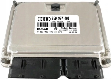 8E0907401 0281010492 - КОМП'ЮТЕР AUDI A4 B6 2.5 TDI 8E0907401 0281010492