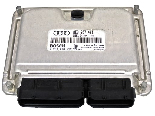 8E0907401 0281010492 - КОМП'ЮТЕР AUDI A4 B6 2.5 TDI 8E0907401 0281010492